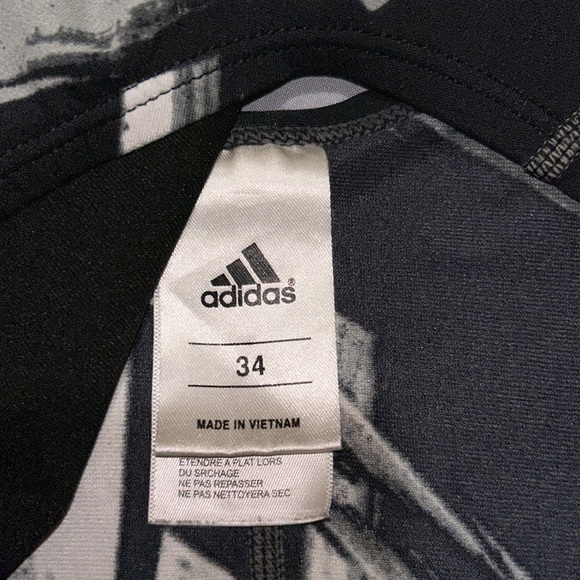 Adidas Code of Tribe Print Open Back Swimsuit - Picture 9 of 9